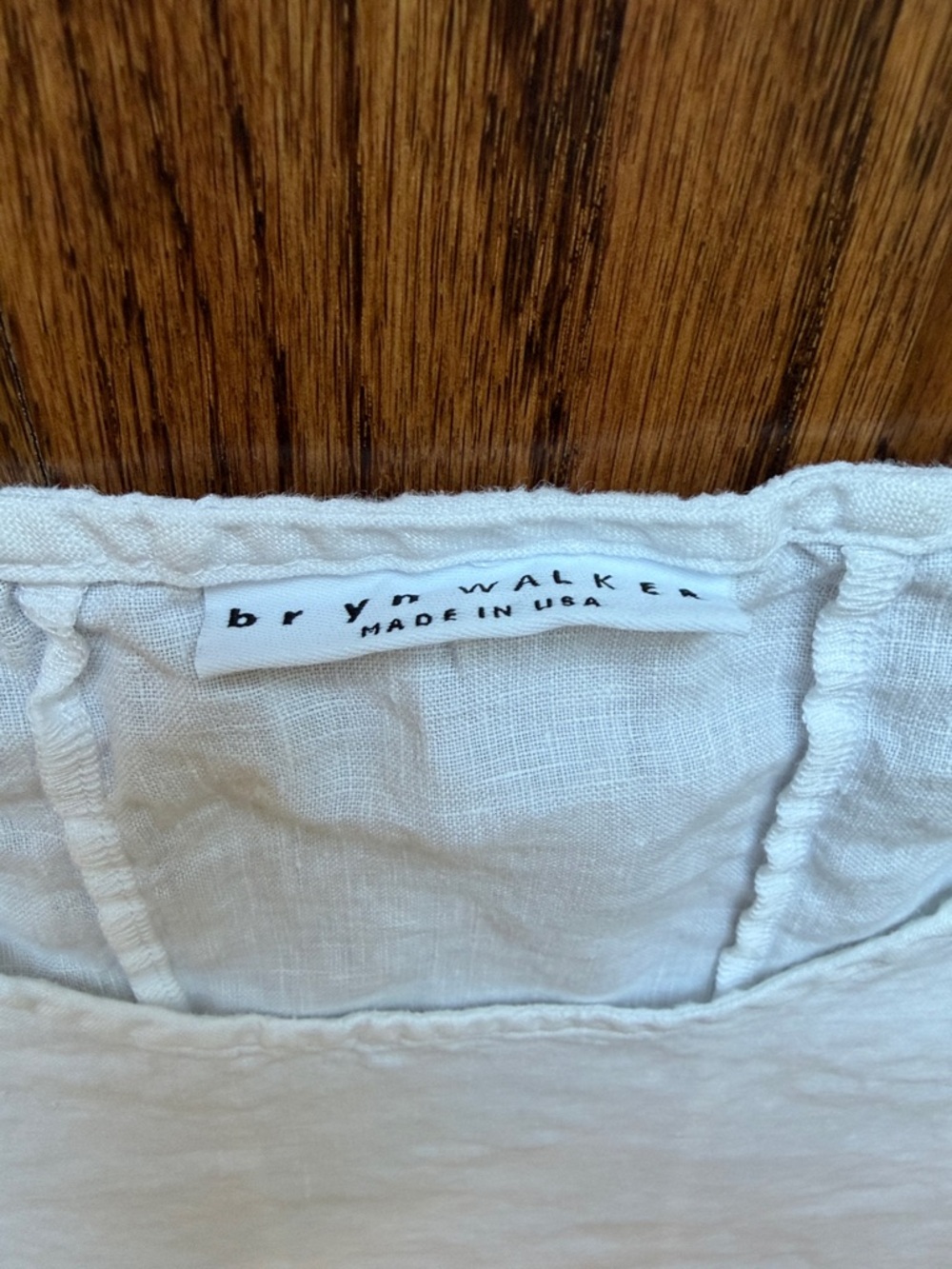 bryn Walker Huxley White Linen Sleeveless Tank Top-XL
#beach #lagenlook  #resort - Picture 3 of 7